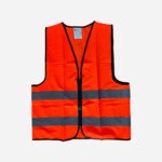 120GSM, POLYSTER ORANGE SPARTAN GUARD SAFETY VEST