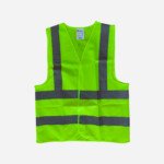 SG-1292 120 GSM SAFETY VEST WITH VELCRO GREEN SPARTAN GUARD