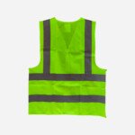 SG-1292 120 GSM SAFETY VEST WITH VELCRO GREEN SPARTAN GUARD