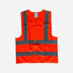 SPARTAN GUARD SAFETY VESTWITH VELCRO ORANGE