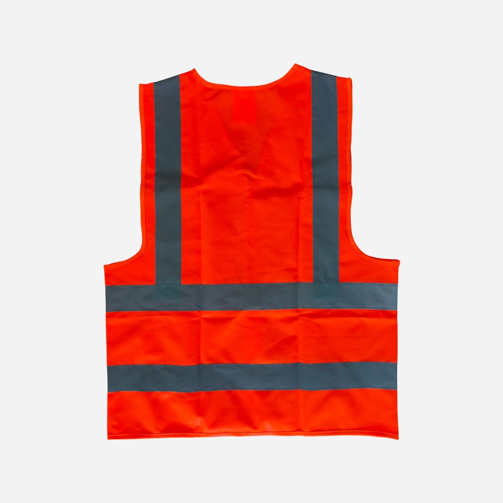 SPARTAN GUARD SAFETY VESTWITH VELCRO ORANGE - Image 2