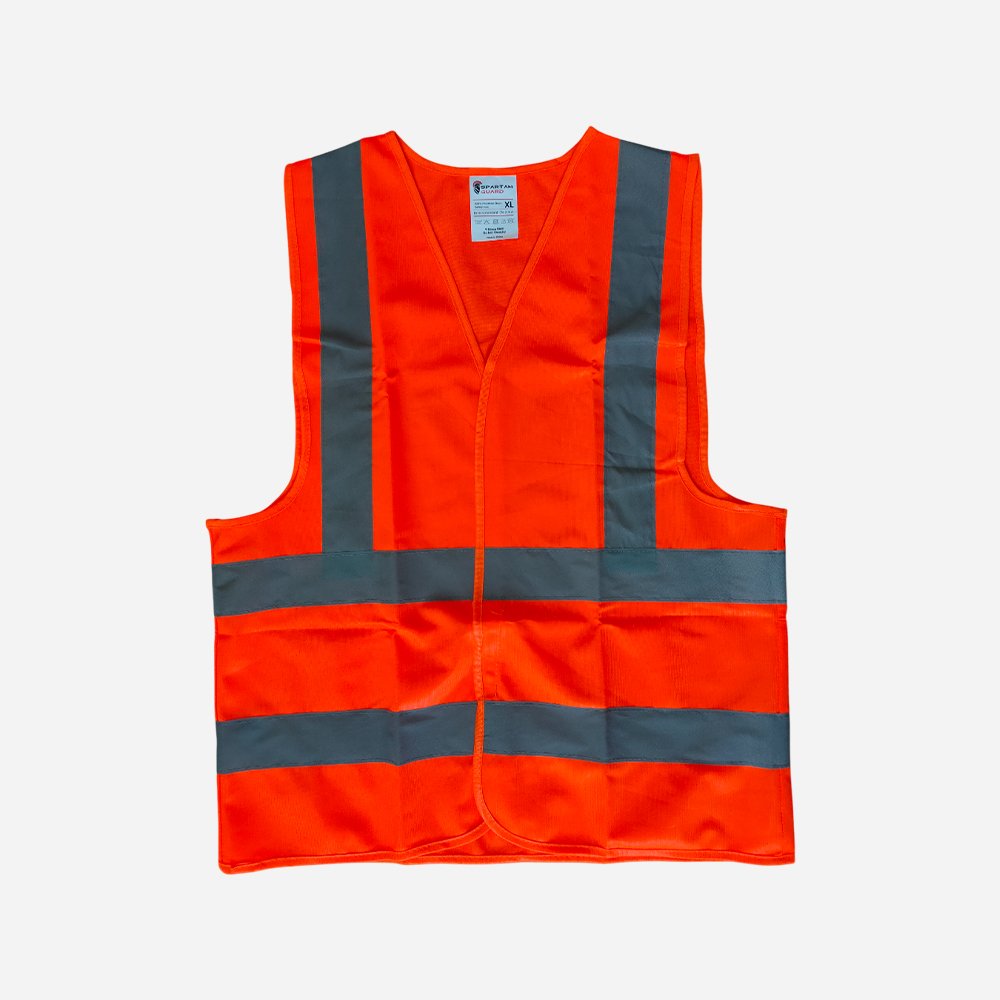 SPARTAN GUARD SAFETY VESTWITH VELCRO ORANGE